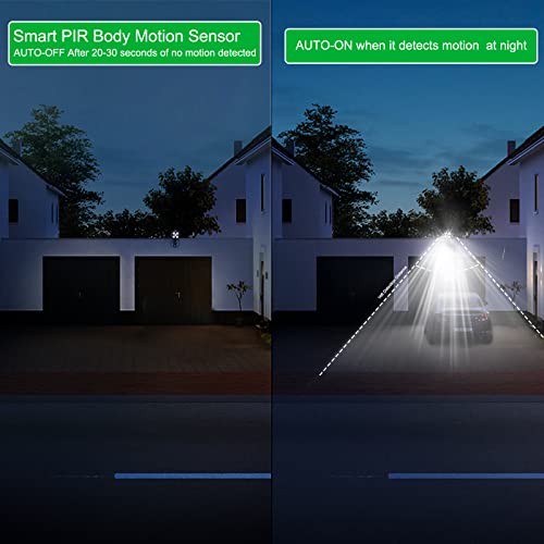 Battery Motion Sensor Light Outdoor 8W 600LM 1Pack