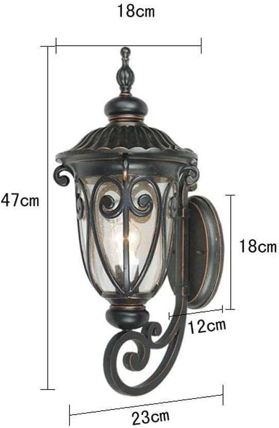 European Retro Outdoor Wall Lamp,Fashion Garden S Lantern Down Light,Waterproof Patio Lighting Sconce, Balcony | Lumora