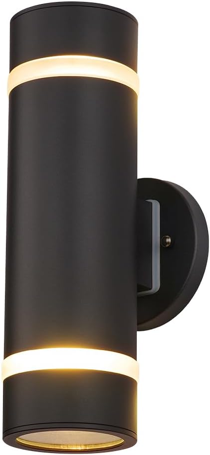 Cerdeco Stainless Steel Modern Porch Light Outdoor Wall Lighting Cylinder Wall Sconce Suitable for Garden & | Lumora