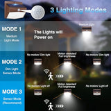 Solar Motion Sensor Outdoor Lights 10Pack,138 LED, Brown-Cool White