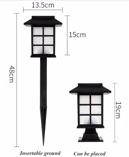 Etlegor Chinese Decor Lights, Solar Pathway Lights Waterproof Lawn Night Light for Outside/Lawn/Patio/Yard/Pathway/Walkway/Driveway Decoration ﻿ (Color : White Light, Size : 4PCS)