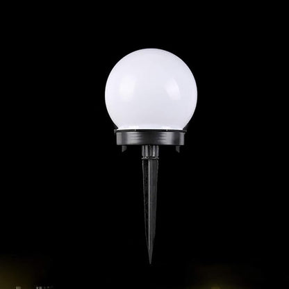 Solar Garden Lights, LED Solar Powered Globe Lights, White, Plastic, Waterproof, Outdoor Use Only