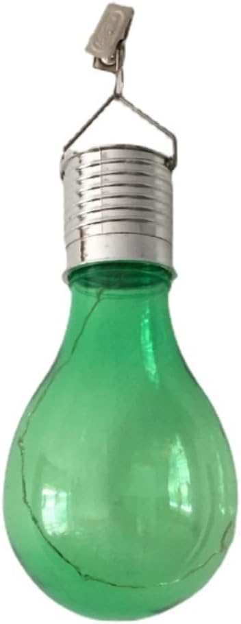 Solar Hanging Camping Lights Garden Yard Pathway Waterproof LED Light Bulb (Green)