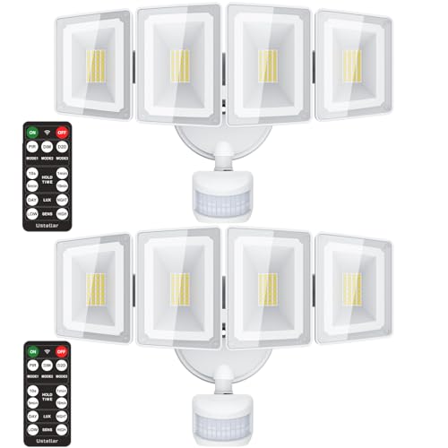 100W LED Security Lights Motion Sensor Outdoor D2D Floodlight Bright Remote