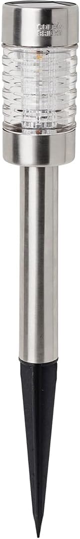 Cole & Bright 6750 Stainless Steel Solar Stake Light - 6 Pack