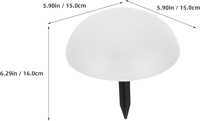 Solar Energy Hemisphere Pathway Light Garden Stake Lamp for Lawn Patio Landscape Decor Warm Glow Outdoor Ground | Lumora