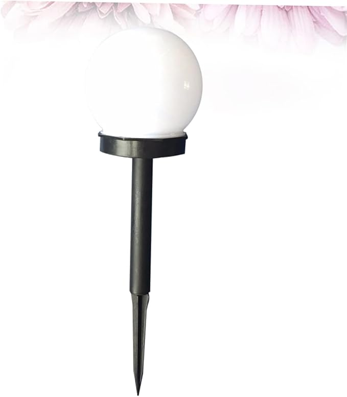 Lurrose 4pcs Solar Shaped Garden Lights Outdoor Solar Lawn Lamps for Pathway Driveway and Patio Warm White Glow for Landscape Decor