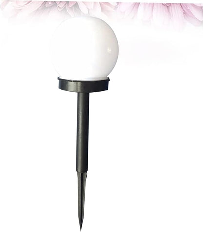 Lurrose 4pcs Solar Shaped Garden Lights Outdoor Solar Lawn Lamps for Pathway Driveway and Patio Warm White Glow for Landscape Decor