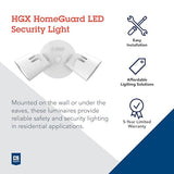 Lithonia Lighting HomeGuard 2-Light LED Outdoor Flood Lights, 4000K, Bronze