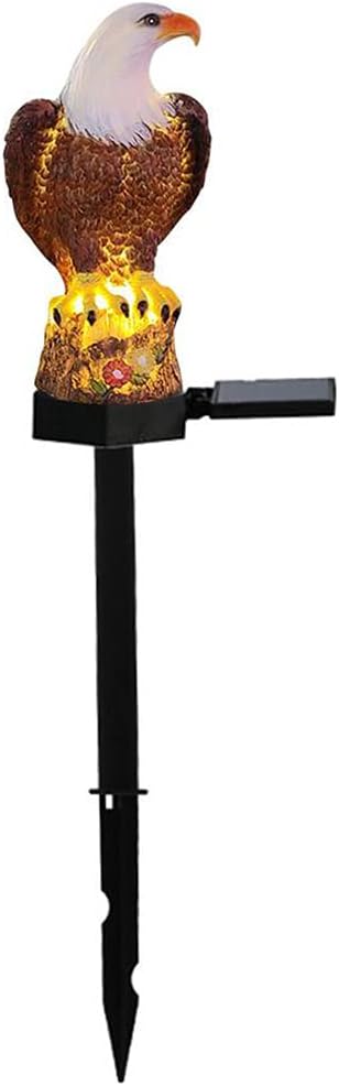 Solar Lawn Lamp Shaped for Light Waterproof Decorative LED Lights Figurine with Stake Garden Terrace Courtyar