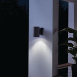 Kichler Cylinders 7" Outdoor Wall Sconce in a Black, 1-Light Exterior Wall Light, Cylinder Fixture, (7" H x 5" W) | Lumora