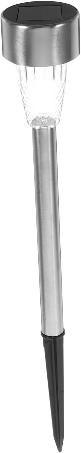 BESPORTBLE Solar Stake Lamp for Garden and Lawn, Outdoor Warm White Solar Pathway Light with Ground Spike, Weatherproof Landscape Lighting for Yard and Courtyard