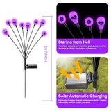vignuto Halloween Decorations Outdoor, Scary Eyeball Lights,4PACKS 32LED,IP65 Waterproof,Halloween Decor for Garden/Yard/Patio/Lawn/Pathway(Purple)