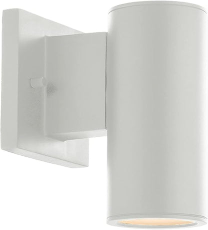 WAC Lighting, Cylinder LED Single Up or Down Indoor or Outdoor Wall Light 3000K in White