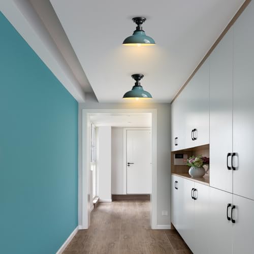 SAMTEEN Farmhouse Semi Flush Mount Ceiling Light 2 Pack