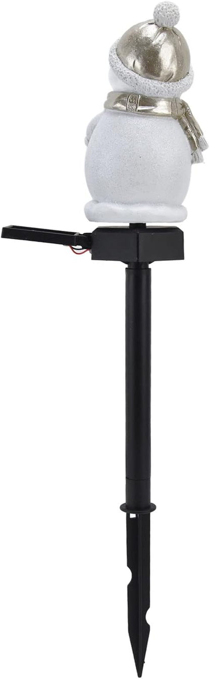 Solar Powered Yard Lights, Lovely Snowman Shape, Outdoor Solar LED Landscape Light for Gardens, Paths - Energy Saving, Weather, Decorative Lighting for Holidays and