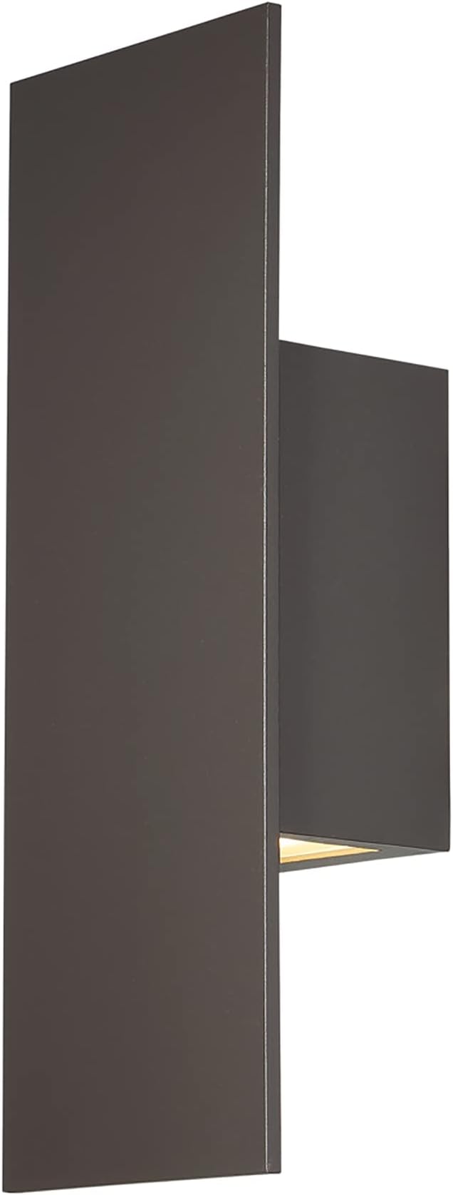 WAC Lighting dweLED, Icon 14in LED Indoor and Outdoor Wall Light 3000K in Bronze