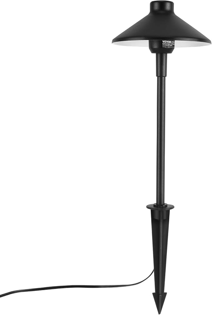 VEVOR 12 Pack Low Voltage Landscape Path Lights, 3W 210LM 12V-24VAC/DC Outdoor LED Pathway Lighting, 3000K Warm | Lumora