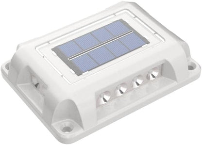 T-SUN Solar Deck Lights 12 Pack Driveway Solar Lights Outdoor Halloween LED Dock Light IP65 Waterproof Ground Deck Light for Sidewalk Step Garden Pathway
