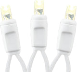 Novelty Lights 35ft Christmas String Lights, 70 Warm White LED Bulbs on White Wire, 6" Spacing, Connectable Indoor | Lumora