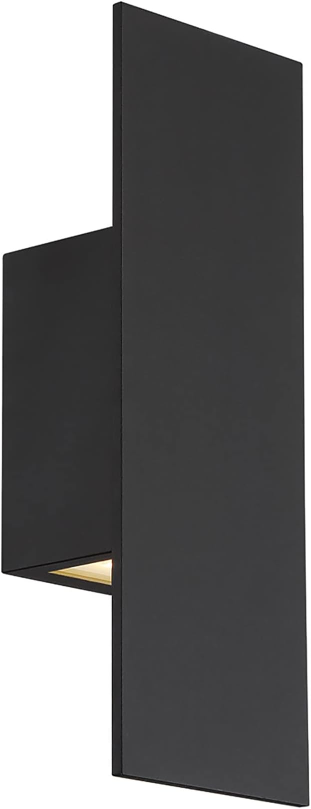 WAC Lighting dweLED, Icon 14in LED Indoor and Outdoor Wall Light 3000K in Black