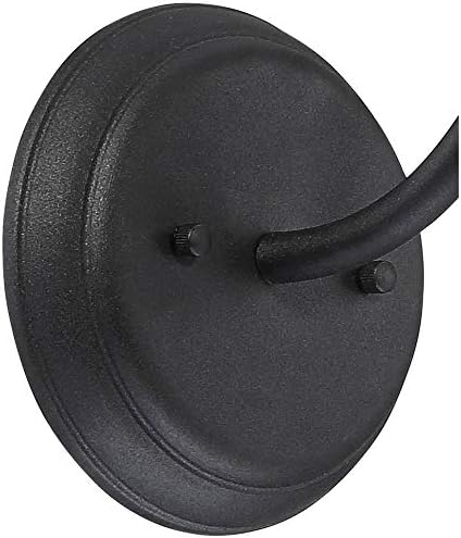 John Timberland Willard Rustic Industrial Farmhouse Outdoor Barn Light Fixture Textured Black LED Gooseneck 8 3/4" | Lumora