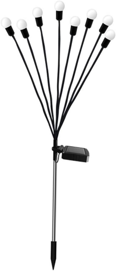 Veemoon Solar-Powered LED Garden Lights 8-Piece Outdoor Decorative Landscape Lighting Waterproof Solar Pathway Lights for Yard Patio and Festival Decor