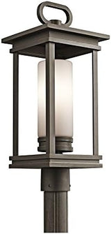 Kichler 49478RZ South Hope Outdoor Post Mount 1-Light, Rubbed Bronze | Lumora