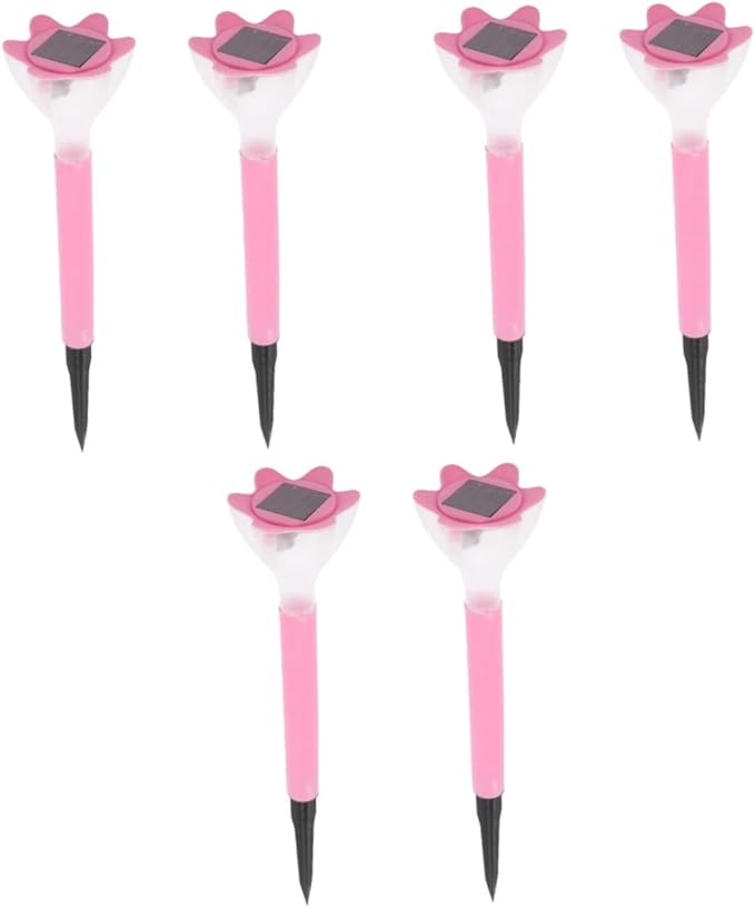 DOITOOL 6pcs Solar Pathway Lights Outdoor Decorative Flower Stakes Led Garden Lights for Lawn Patio Walkway and | Lumora