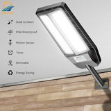 Adewalk 5000W Solar Lights Outdoor - 7000K LED Solar Street Lights Outdoor with Motion Sensor and Remote Control, IP66 Waterproof, Dusk to Dawn for Yard, Patio