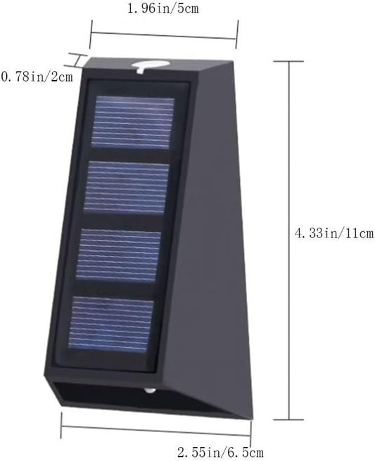 Solar Outdoor Lights for Garden Ip65 Waterproof Two-Tone White and Warm for Walkway Driveway Lawn Patio Sidewalk Yard Decor