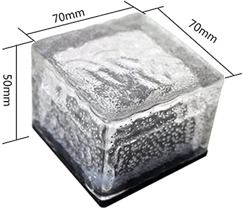 Solar Ice Glass Light,2 Packs Solar Powered Garden Lights, Waterproof IP68 Outdoor Table & Path Lights, Decorative | Lumora