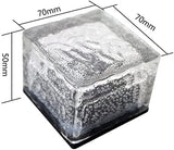 Solar Ice Glass Light,2 Packs Solar Powered Garden Lights, Waterproof IP68 Outdoor Table & Path Lights, Decorative | Lumora