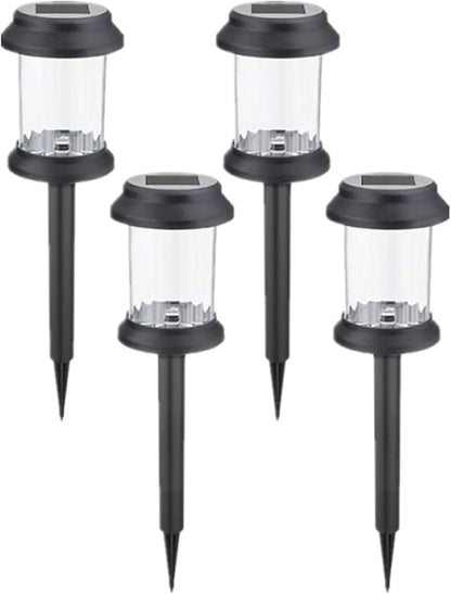 4 Pack Solar Pathway Lights Outdoor Pathway LED Solar Light IP65 Waterproof Landscape Lighting for Patio Driveway Decor (Warm White)