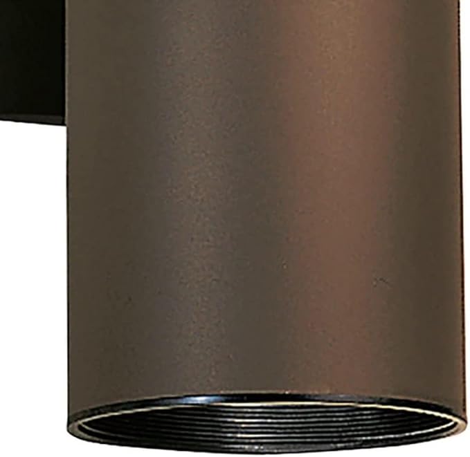 Kichler Cylinders 15" 2-Light Outdoor Cylinder Wall Sconce in Architectural Bronze, (15" H x 5.75 W), 9246AZ | Lumora