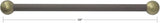 Solus SCA-335BZ-2 15" Aluminum Cross Arm Ladder Rest for Outdoor Lamp Posts and Poles, Easy to Mount, Maintenance | Lumora