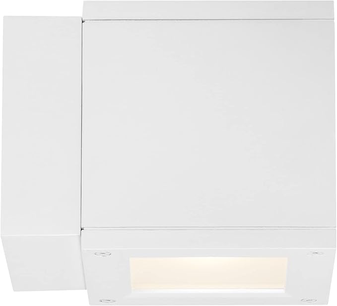 WAC Lighting WS-W2504-BK Rubix LED Outdoor Wall Light Fixture, Dark Sky Friendly Single Light, 3000K, Black