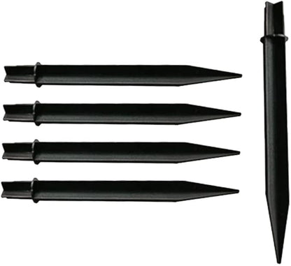 XiXiYang 5 Pcs Plastic Ground Spikes Solar Torch Lights Ground Stakes Landscape Light Holder for Garden Lights Pathway Lights Pathway Markers Outdoor Lighting Accessories