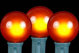 100 Foot G50 Outdoor Patio String Lights with 125 Orange Globe Bulbs – Indoor Outdoor String Lights – Market Bistro | Lumora