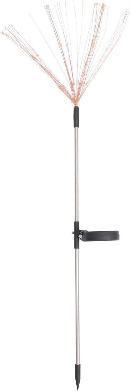 Solar Powered 150-led Dandelion Ground Stake Lamp Warm White Garden Path Light for Outdoor Courtyard Landscape Lighting