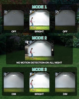 Solar Lights Outdoor, Motion Sensor Outdoor Lights with Stakes