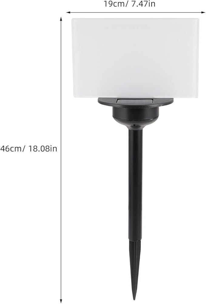 Solar Lawn Lamp Landscape Decorative Light for Outdoor Garden Patio Yard, 120x190mm Acrylic Heat Transfer Solar Pathway Light for Commemorating and Thermal Illumination