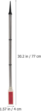 Solar Driveway Marker Lights (Red LED) - 30" Metal Solar Road Stakes for Snow, Path, Garden Edge - Waterproof Night | Lumora