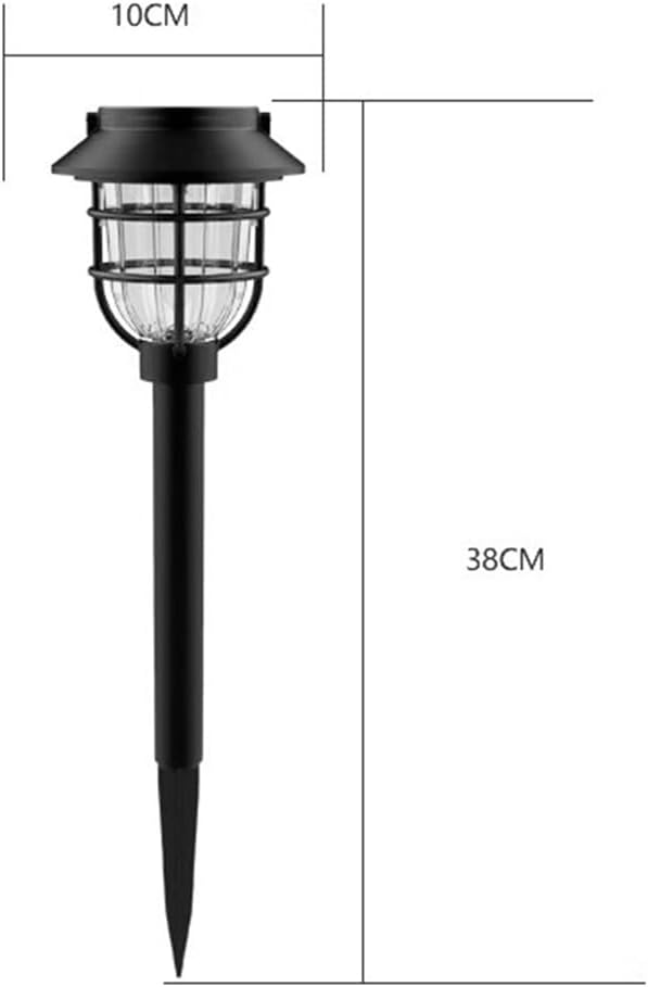 Etlegor Chinese Decor Lights, Solar Pathway Lights Waterproof Lawn Night Light for Outside/Lawn/Patio/Yard/Pathway/Walkway/Driveway Decoration ﻿ (Color : Warm Light, Size : 2PCS)