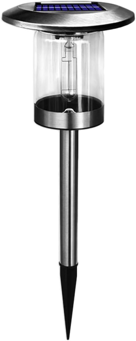Toyvian Solar Garden Lights Outdoor Stainless Steel Tungsten Filament Lawn Path Lights Solar Powered Yard Lamp for Patio Landscape Lighting