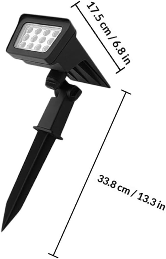 Yardwe Solar Lawn Light with Polycrystalline Solar Panel, Waterproof Garden Stake LED Landscape Lighting for Outdoor Pathway and Yard