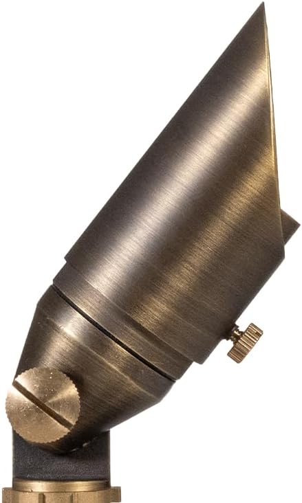 VOLT Top Dog Scotty 12V Cast Brass Mini Outdoor Spotlight (Bronze) for Low Voltage Landscape Lighting of Yard | Lumora