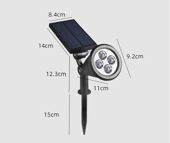 Ulalaza Solar Garden Lights Outdoor Color Changing Decorative Ball Solar Lights for Patio/Lawn/Yard/Path/Christmas