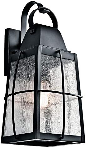Kichler 49554BKT Tolerand Outdoor Wall 1-Light, Textured Black 10-Inch, 20"