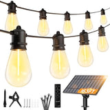 Minetom 163FT Solar String Lights Outdoor Waterproof,S14 Patio Lights